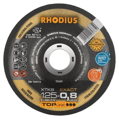 Obrázok produktu pre Zakrivený rezný kotúč 125x0,8 mm XTK8