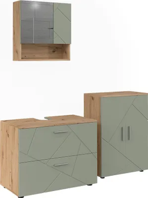 Immagine prodotto di Set di mobili da bagno Vicco Irma Verde salvia 3 parti, Model 59145