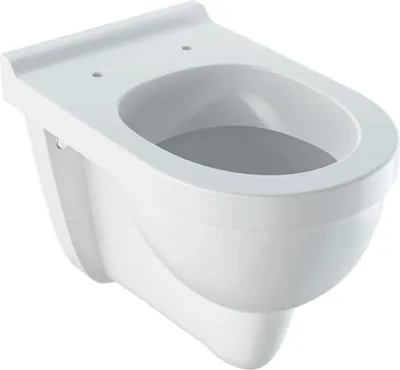 Produktbild von GEBERIT Wand-WC Plus4 Renova Comfort Tiefspüler mit Spülrand erhöht weiß glänzend ohne WC-Sitz 202010000