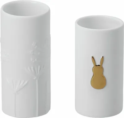 Produktbild von Räder Mini Vasen Set Goldhase H.6,3cm D.2,8cm