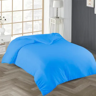 Produktbild von Bettwäsche Bettbezug 155x220 cm Einfarbig 100% Baumwolle Dunkeltürkis