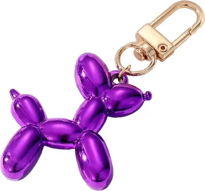 Produktbild von Violetter Dog Schlüsselanhänger – Verspielt & Fröhlich KP30482