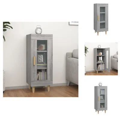 Produktbild von vidaXL Sideboard Grau Sonoma 34,5x34x90 cm Holzwerkstoff -  Sideboards