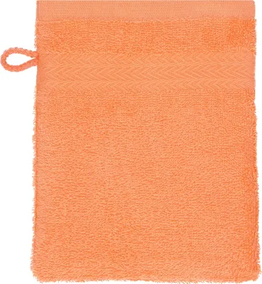Produktbild von Betz Waschhandschuh 16x21 cm PREMIUM 100% Baumwolle  Farbe: blutorange