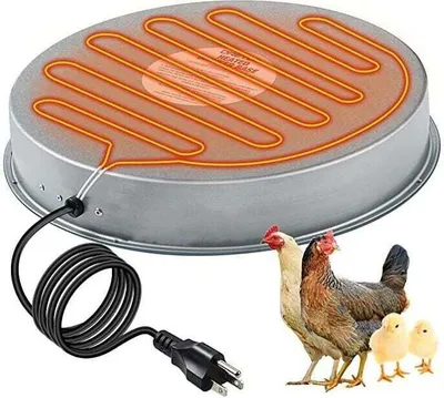 Produktbild von Geflügeltränken-Heizsockel, Geflügeltränken-Heizplatte, Heizsockel aus Metall zum Abtauen im Winter, Werkzeugzubehör für Geflügelställe