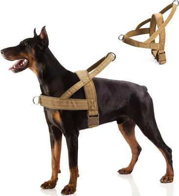 Produktbild von Verstellbares Anti-Zieh-Hundegeschirr für mittelgroße und große Hunde - Reflektierendes Geschirr für das Training im Freien