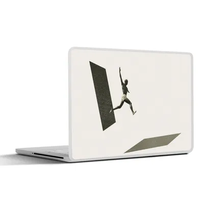 Produktbild von MuchoWow® Laptop Aufkleber Sticker Cover Jahrgang - Mann - Design 30x22 cm - Laptop-Sticker