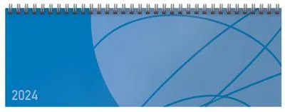 Produktbild von Tischkalender quer Professional Colourlux 2024 blau