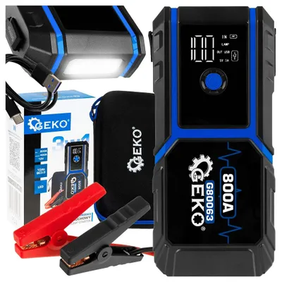 Obrázek produktu pro GEKO Startovací powerbanka / jump startér 10000 mAh, 800 A, 12 V G80063