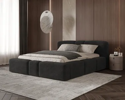 Produktbild von Chilly Monte Polsterbett 200x200 mit Bettkasten & Stauraum – Designer Doppelbett mit stabilem Metallrahmen - Monte99