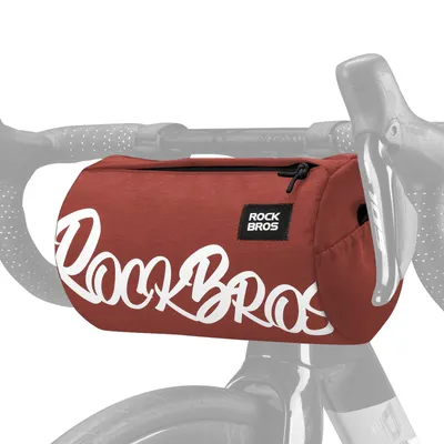 Zdjęcie produktu dla ROCKBROS Torba rowerowa Odpinana wielofunkcyjna torba na kierownicę Poliester MTB 3.6L Brick Red