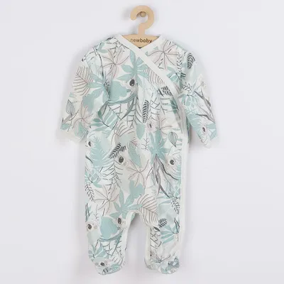 Image de Nouveau : Combinaison pour bébé « Baby Lovely » en coton vert, avec fermeture sur le côté, taille 68 (4-6 mois)