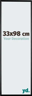 A product image of a picture frame with text and a logo.