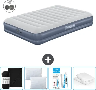 Produktbild von Bestway Luftmatratze - 2-Personen - 152 x 203 x 36 cm - Blau - Inklusive Zubehör