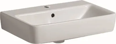 Image de Geberit Lavabo Renova Compact avec perçage pour robinet, avec trop-plein 550x370mm blanc