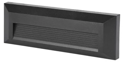 Immagine prodotto di V-TAC VT-1162 Lampada segnapasso led da parete faretto 3W nero rettangolare IP65 bianco caldo 3000K - sku 211329