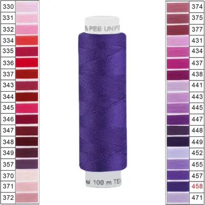 Produktbild von Nähgarn 10 x 100m Unipoly 120 Tex14x2 Universalnähgarn Allzweckgarn Polyester 2v6 Farbwahl, Farbe:458
