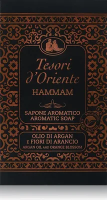 Produktbild von TESORI D´oriente Hammam Sapone Aromatico mit Argan&Orangenblüten Kernseife 6x125g