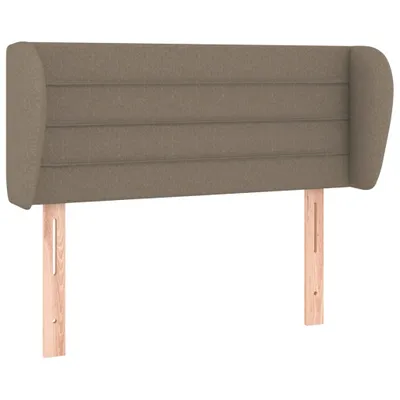 Image de Tête de lit avec oreilles Taupe 83x23x78/88 cm Tissu