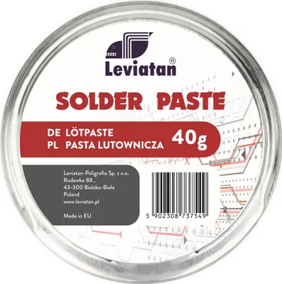 Immagine prodotto di D.RECT Solder Paste SMD grasso per saldatura in lattina come flussante per saldatura morbida per la saldatura di componenti a montaggio superficiale, 40g
