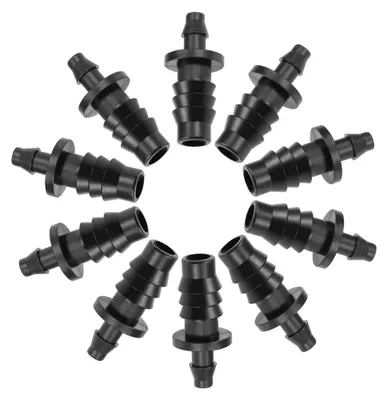 4-Wege-Barb-Verbinder für 4/7 & 8/12 mm Schläuche, 5 Stück