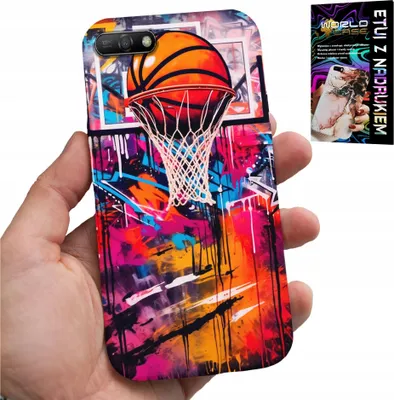 Immagine prodotto di Custodia Per Huawei Y6 2018 - Basket Nba Street Graffiti Basket Fan