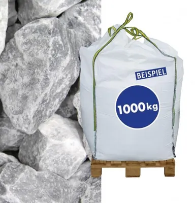 Produktbild von Gabionen Steine Marmorbruch Ice Blue 70-120 mm 1000kg BigBag