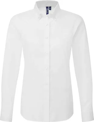 Produktbild von Premier - "Supreme" Formelles Hemd für Damen Langärmlig PC7804 (S) (Weiß)