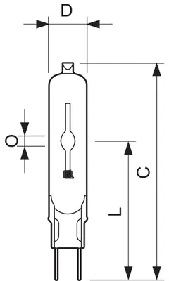 Image de Philips Lampe Aux Halogénures Métalliques G8,5 70W 842 NÉERLANDAIS blanc neutre