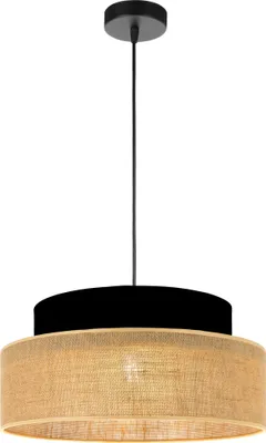 Produktbild von FKL DESIGN Home Deco Hängelampe Braun Schwarz Beleuchtung Hängeleuchte aus Serie BE110-H-SB1 (Braun, Schwarz)