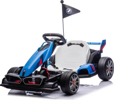 Zdjęcie produktu dla Dziecięcy gokart elektryczny BMW - akumulator 24 V - od 5 do 12 lat - z funkcją driftu - niebieski
