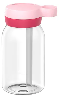 Image de Bouteille de sport Mepal avec paille, modèle Campus, 450 ml - rose pastel. Référence : 107480074100. Code EAN : 8720294070757