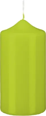 Produktbild von Stumpen Kerzen Lime 15 x Ø 7 cm, 6 Stück getauchte Stumpenkerzen mit Spitzkopf in RAL Qualität