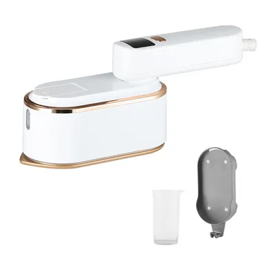 Produktbild von Dampfglätter Reise – 2000W Steamer Bügeleisen mit LCD-Display, 10s Aufheizzeit, 3 Dampfstufen, 180° drehbarer Griff
