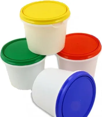 Produktbild von Fingermalfarbe  4 x125 g Set von Creal Gelb, Grün, Blau, Rot für Kinder ungiftig