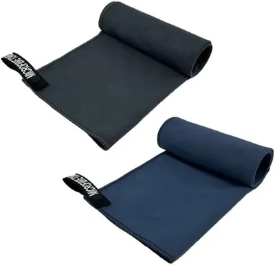 Imagen del producto de Toallas de microfibra, 2 unidades, ligeras, absorbentes, de 40x80 cm, ideales para deportes y viajes