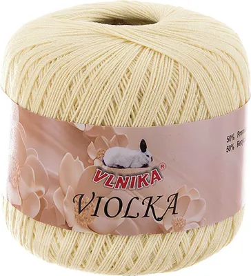 Produktbild von Häkelgarn Violka 50g Baumwolle tlw. recycled Klassikgarn Filetgarn unifarben