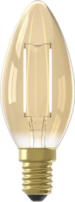 Produktbild von LED Lampe E14, B35 Kerze, Filament Gold, 2100K Warmweiß Licht, nicht dimmbar