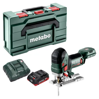 Obrázek produktu pro Akumulátorová přímočará pila Metabo STA 18 LTX 150 BL 18 V 150 mm bezkartáčová + 1x akumulátor LiHD 4,0 Ah + nabíječka + Metabox