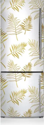 Produktbild von Kühlschrank Aufkleber Kühlschrankmagnete Dekoration Kühlschrankfolie 70x190 cm - Blätter