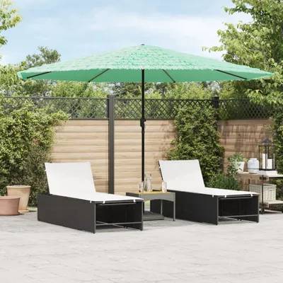 Productafbeelding van Maison Exclusive - Parasol met stalen mast, groen, 388x388x248 cm
