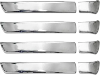 Obrázok produktu pre Kryt kľučky dverí krytky kľučky dverí pre VW Touareg 2010-2018 4dverový nerezová oceľ strieborná 8x
