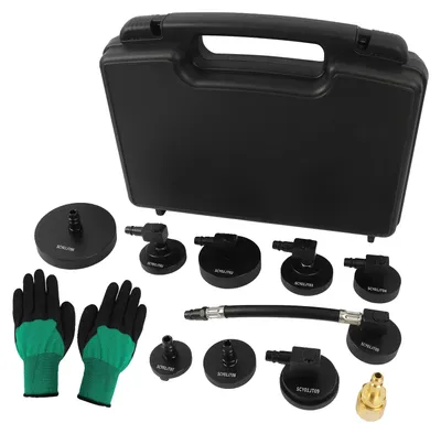 Immagine prodotto di Set di attrezzi per lo spurgo del liquido dei freni, plastica resistente, 22 cm x 15 cm x 6 cm, 1,72 kg, compatibile con AST609, AST605