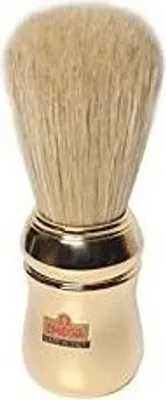 Produktbild von Omega Rasierpinsel reine Borste 20480 mit goldenem Griff
