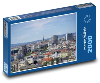 Zdjęcie produktu dla Puzzle 2000 Panorama Wiednia z Katedrą - martinpuzzle