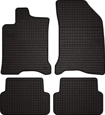 Obrázek produktu pro Gumové autokoberce pro na míru pro Renault Laguna II (2001-2007, kombi, liftback) černé, sada 4 ks, s úchyty