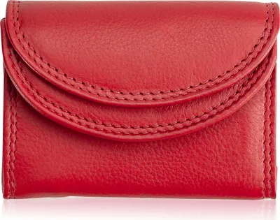 Produktbild von Josephine Osthoff dámská peněženka malá praktická na mince, bankovky a karty pánská peněženka malá a tenká ze 100% pravé kůže, ochrana RFID (204)