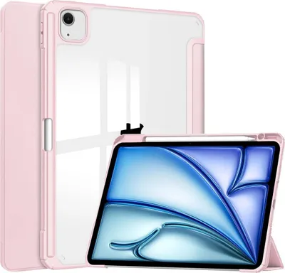 Produktbild von Bizon Case Tab Clear Matt für iPad Air 13" 2025 / 2024, rosa