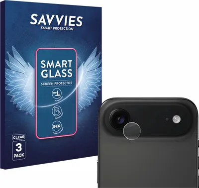Produktbild von 3x Savvies Schutzglas Folie für Apple iPhone Air (NUR Kameraschutz) 9H Panzer Schutzfolie Glas Displayschutz klar transparent