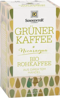 Produktbild von Sonnentor Grüner Kaffee Doppelkammerbeutel -- 54g